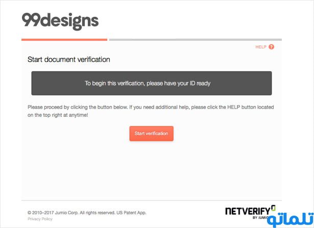 وریفای و احراز هویت سایت فریلنسری مخصوص طراح ها 99Designs | خرید اکانت آماده وریفای شده با کمترین هزینه 99Designs در تلماتو