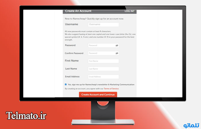 ثبت نام در نیم چیپ | تلماتو