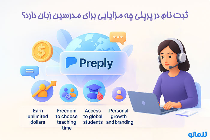 مزایای ثبت نام در پلتفرم پرپلی preply