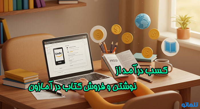 کسب درامد از فروش کتاب در امازون | تلماتو