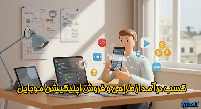 کسب درآمد از طراحی اپلیکیشن موبایل