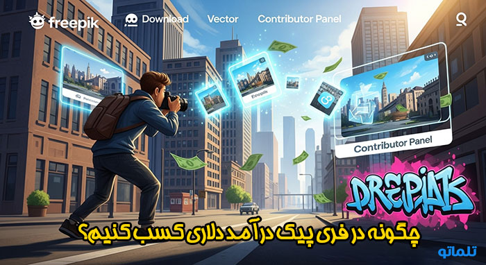  کسب درآمد از فروش عکس در سایت خارجی فری پیک FREEPIK | تلماتو