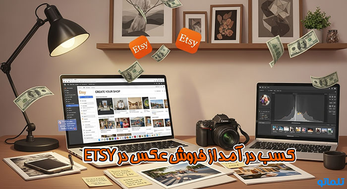 کسب درآمد از فروش عکس در سایت خارجی ETSY | تلماتو