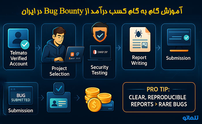 فرایند کسب درآمد دلاری از باگ بانتی