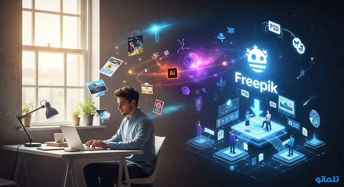 معرفی فری پیک freepik | تلماتو