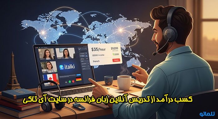 مزایای تدریس آنلاین زبان فرانسه در سایت آی تاکی | تلماتو
