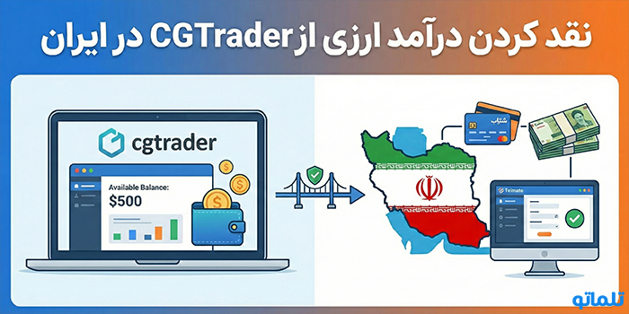نقد کردن درآمد ارزی از CGTrader در ایران