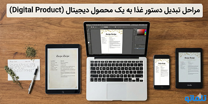 مراحل تبدیل دستور غذا به یک محصول دیجیتال (Digital Product)