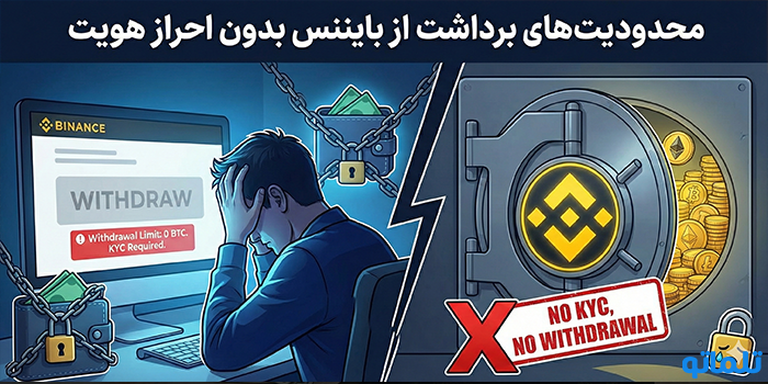 محدودیت‌های برداشت از بایننس بدون احراز هویت