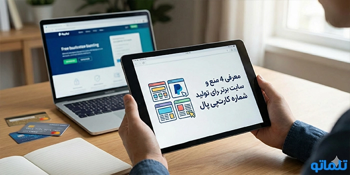 معرفی 4 منبع و سایت برتر برای تولید شماره کارت پی پال