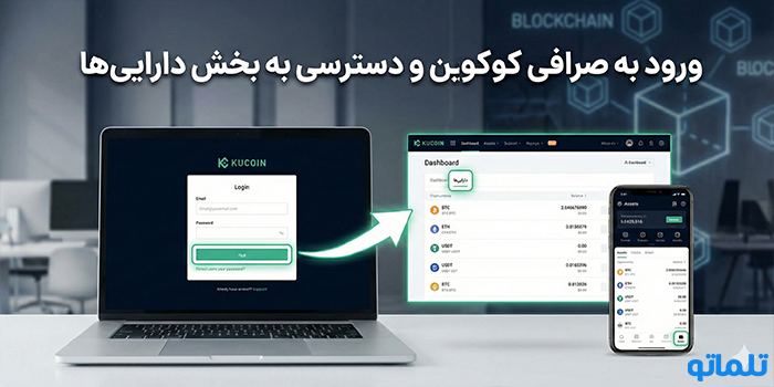 ورود به صرافی کوکوین و دسترسی به بخش دارایی‌ها