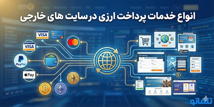 انواع خدمات پرداخت ارزی در سایت های خارجی