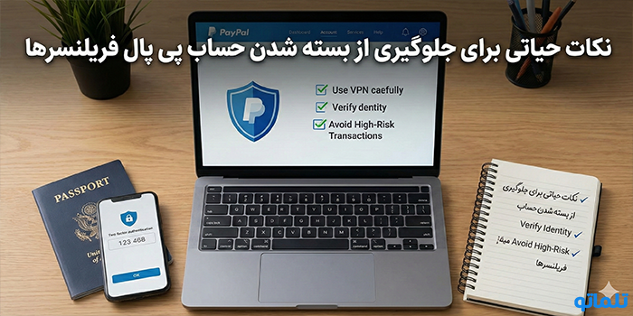 نکات حیاتی برای جلوگیری از بسته شدن حساب پی پال فریلنسرها