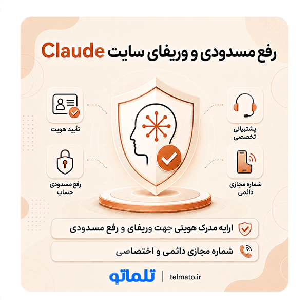 مشکل مسدودی، احراز هویت و رفع بن Claude را چطور حل کنیم؟ راهنمای جامع وریفای کلاد و بررسی ریسک‌های اکانت Claude بن شده برای کاربران ایرانی.