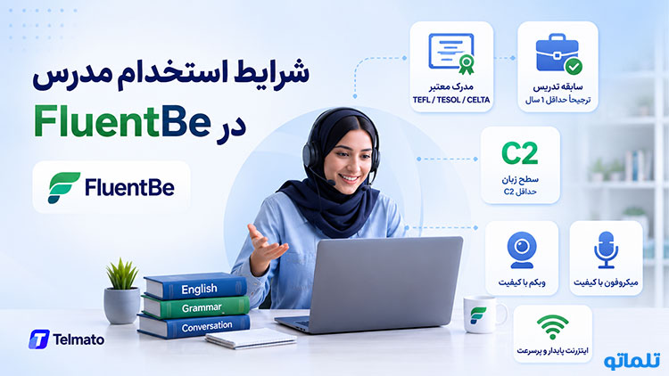 ثبت نام در FluentBe | آموزش ثبت نام FluentBe | شرایط تدریس در FluentBe | احراز هویت FluentBe | وریفای FluentBe | مدارک لازم برای FluentBe | تلماتو