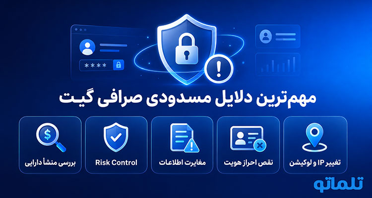 فریز شدن دارایی در صرافی گیت | مسدود شدن حساب Gate.io | تلماتو
