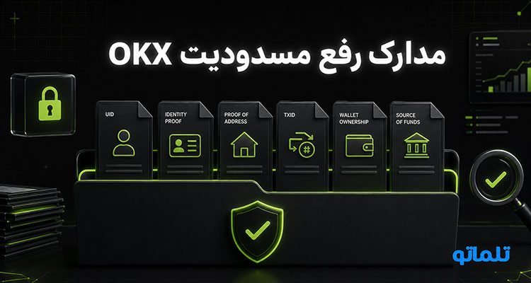 مدارک رفع مسدودیت صرافی اوکی ایکس | تلماتو